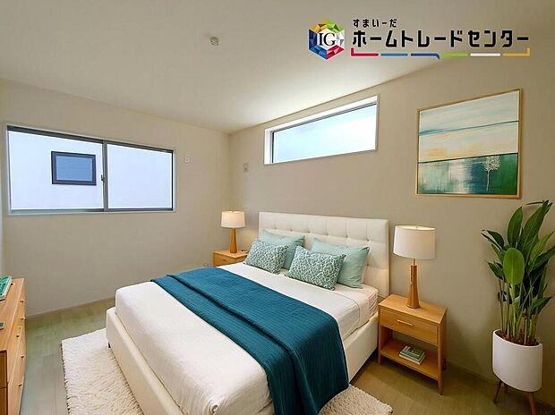 ≪Room≫
お陽さまの光をさわやかな風をたっぷりとりこめます。室内はいつも明るい印象なので気持ちの良い朝を迎えられます。毎日の生活も明るくなりそうです。
※家具はCGでございます。