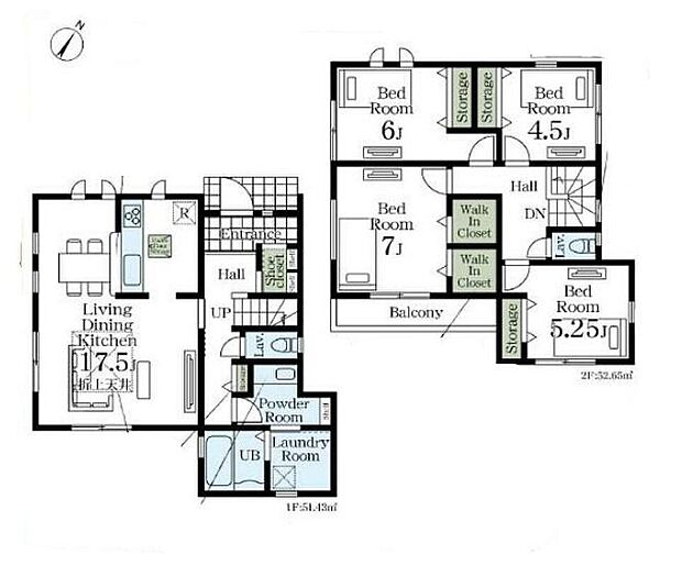 (1号棟)、価格2990万円、4LDK、土地面積106m2、建物面積104.08m2