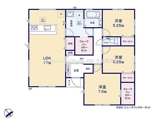 (1号棟)、価格4390万円、3LDK、土地面積179.89m2、建物面積88.39m2