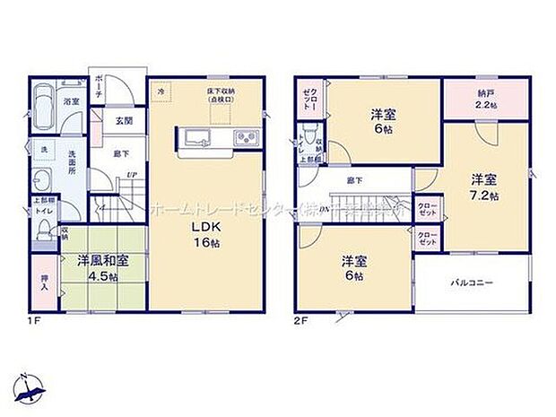 【4LDK+S】リビング隣の和室は、客間としては勿論、お昼寝スペースや書斎など、多目的にお使い頂けますので、大変便利です♪