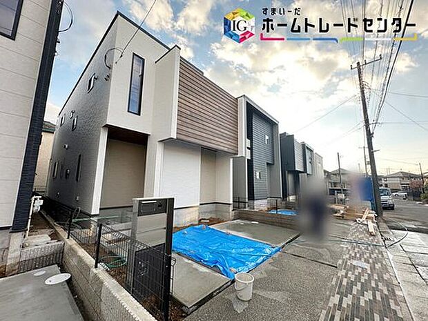 【現地外観写真】◆休日にご家族揃ってご見学はいかがでしょうか♪実際の現地を見てみると図面などではわからない、新たな発見もありますのでまずはお気軽にお問い合わせください♪