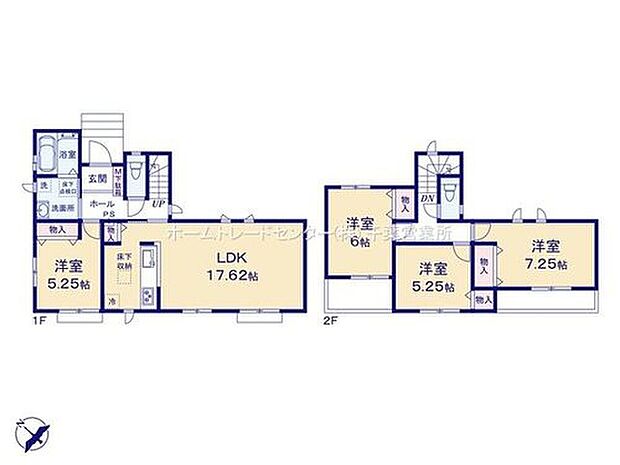 【4LDK】全居室南向きの明るい邸宅♪
家族とのつながりを意識した見通しのいいリビングは会話が弾んでみんなを笑顔にします☆