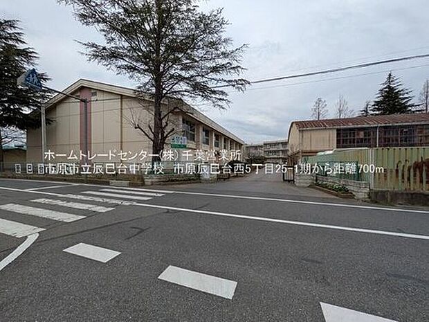 市原市立辰巳台中学校(約631m)