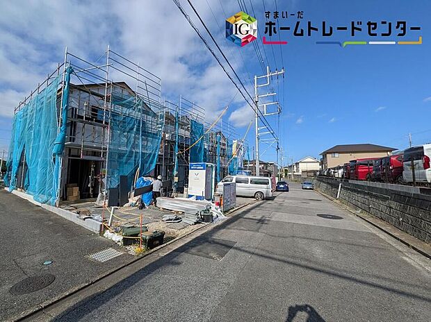 【現地外観写真】◆平日・お仕事帰りなど、いつでもご案内させていただきます！デザイン・目に見える設備面も大切ですが、耐震構造で地震に強い家の為、次代へ繋ぐ強固な住宅です。