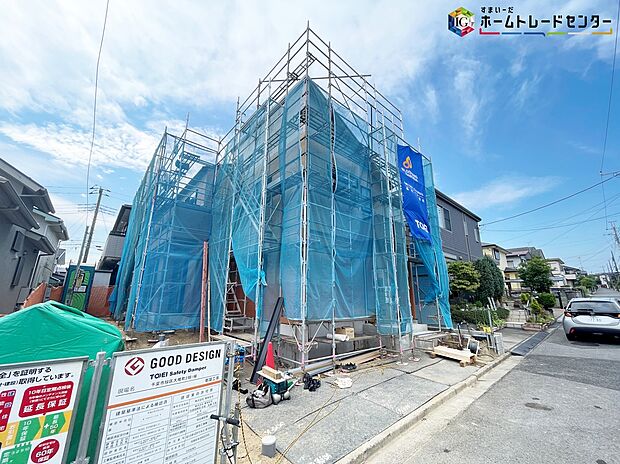 【現地外観写真】◆休日にご家族揃ってご見学はいかがでしょうか♪実際の現地を見てみると図面などではわからない、新たな発見もありますのでまずはお気軽にお問い合わせください♪