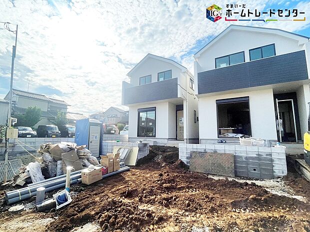 【現地外観写真】◆資料送付・ご見学即対応!建物完成しておりますので、室内ご内覧いただけます♪ご不明点等、スタッフがしっかりと説明させていただきますので、安心して現地をご覧ください♪