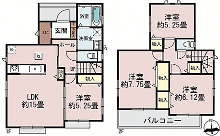 全居室収納完備でお部屋をすっきりお使いいただけます☆バルコニーは２部屋より出られて便利です☆玄関横のシューズクロークには、お部屋には持って入りたくないアウトドア用品の収納も可能です☆ 