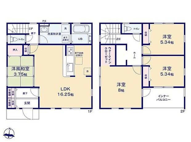 (4号棟)、価格2580万円、4LDK、土地面積170.71m2、建物面積106m2