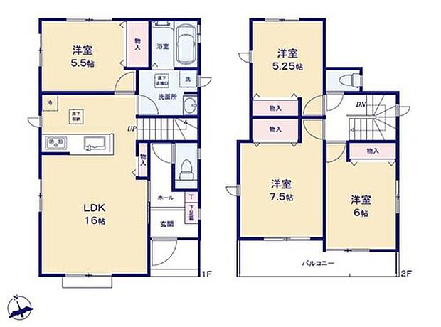 (C号棟)、価格2790万円、4LDK、土地面積175.5m2、建物面積95.45m2