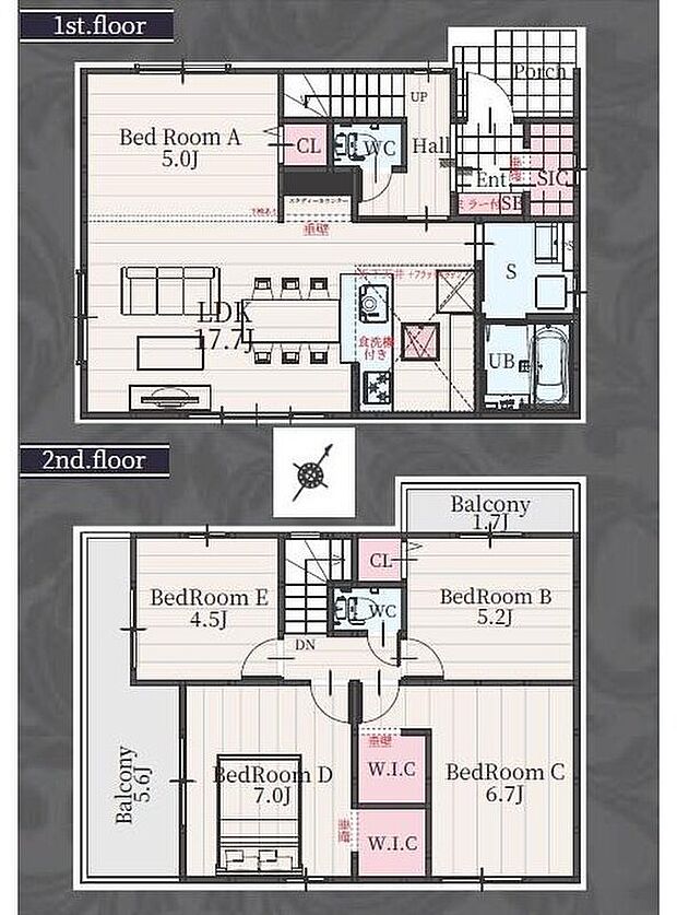 (3号棟)、価格2499万円、5LDK、土地面積161.57m2、建物面積104.74m2