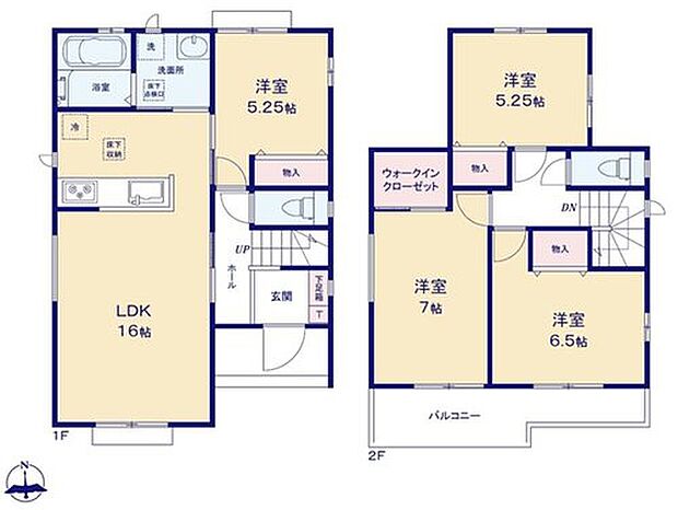 (A号棟)、価格2890万円、4LDK、土地面積184.2m2、建物面積95.24m2