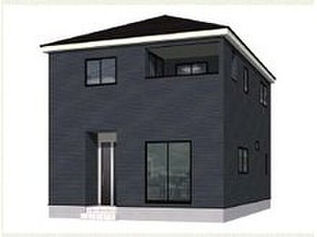 【完成予想図(外観)】（３号棟）完成イメージ図

