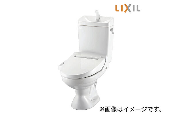 【節水・温水洗浄便座】少ない水で流す事ができる環境にも経済的に配慮されたトイレ、シャワー洗浄付きなので快適です。※画像はイメージです。
