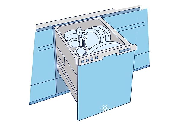 【その他設備】■ビルトインの食洗機が付きシステムキッチンに内蔵されていて場所をとらず、食器洗いの時間も省け時間の有効活用ができます！
