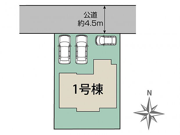 壬生町幸町3丁目2期1棟 区画図