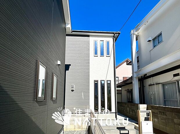 【現地写真(外観)【2号地】】健康被害に配慮したもっとも安全性の高い建材を採用し、シックハウス対策をしております。