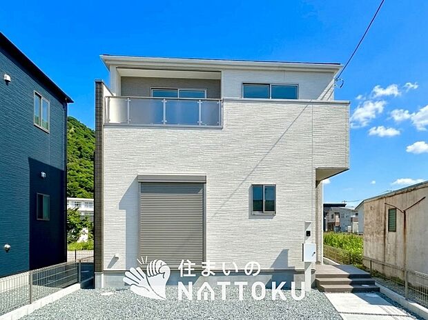 【現地写真（外観）【２号地】】断熱性、気密性を高める工夫で一年中ずっと心地よく暮らせる、高気密・高断熱です。