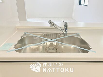 浄水器内臓型ハンドシャワー付シンク