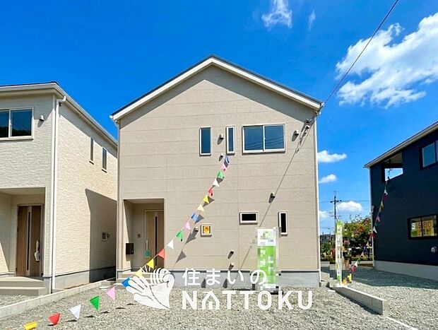 【現地写真（外観）【４号地】】耐震等級最高「３」取得で基準の１.５倍の性能・耐震強度で安心できます。