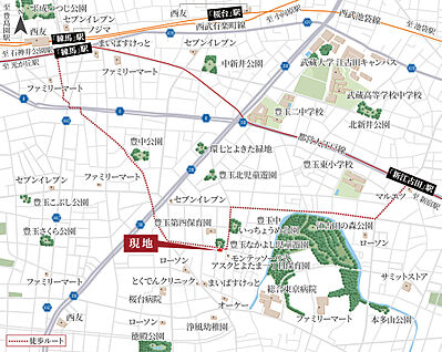 現地案内図