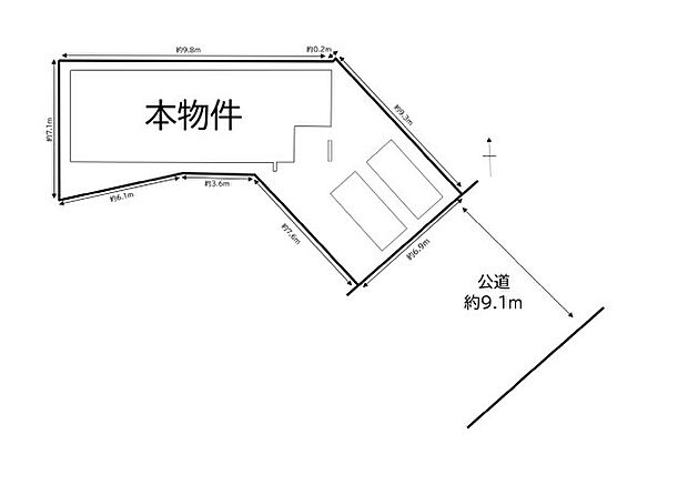 区画図 ※図面と現況が異なる場合には現況優先とします