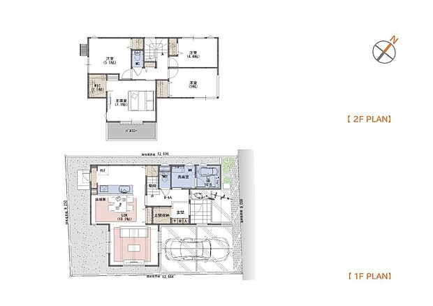 ■4LDK + WIC+ 階段下収納+ 土間収納