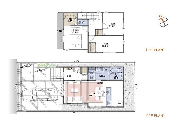 ■3LDK＋WIC＋階段下収納（A号棟）