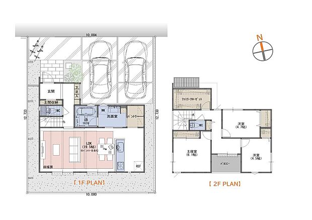 ■3LDK+ 土間収納+ファミリークローゼット