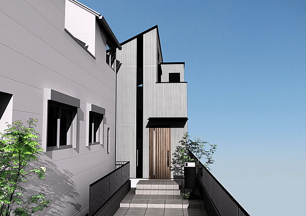 【外観予想図(E号棟)】■外観パースは完成予想の為、イメージとなります。