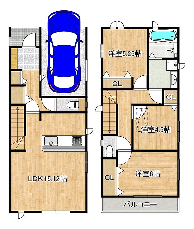 【限定１区画】３ＬＤＫの暮らしやすい間取りです♪