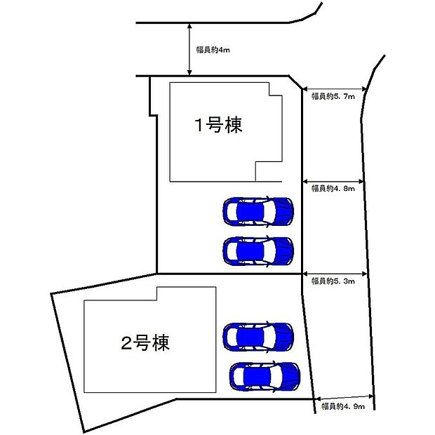 ◆全棟駐車２台可能◆
広々駐車スペースはママやお子様の自転車も停められますね♪
