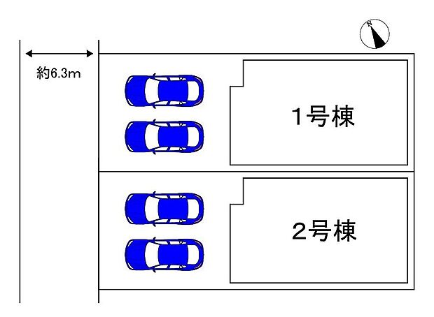 並列に駐車２台可能！セカンドカーや来客時にも安心ですね♪