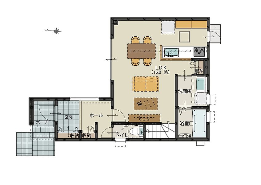 B号地 1F間取り図