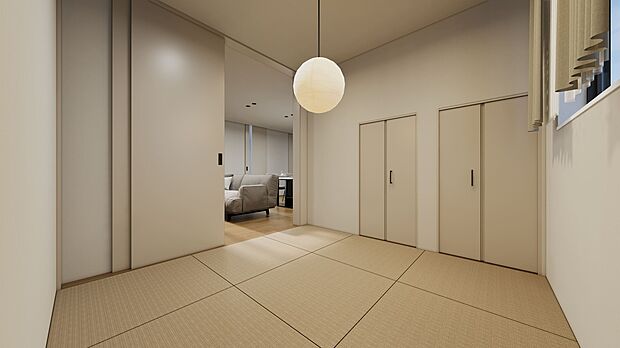 使い勝手の良いリビング横の4.5帖和室♪