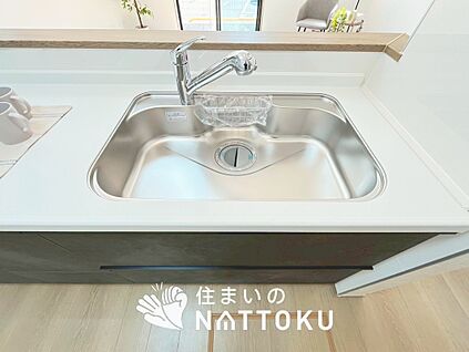 浄水器一体型シャワー水栓付シンク