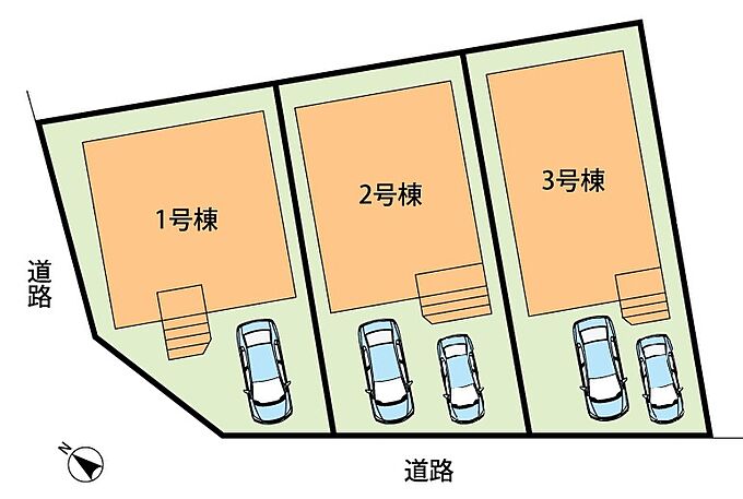 Cradle garden 野洲市上屋 第2期 全3邸