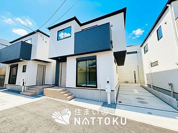 【現地写真（外観）【２号地】】断熱性、気密性を高める工夫で一年中ずっと心地よく暮らせる、高気密・高断熱です。