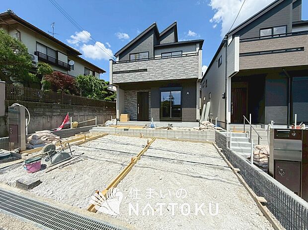 【現地写真（外観）【２号地】】健康被害に配慮したもっとも安全性の高い建材を採用し、シックハウス対策をしております。