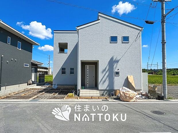 【現地写真(外観)【4号地】】健康被害に配慮したもっとも安全性の高い建材を採用し、シックハウス対策をしております。