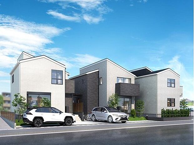 【街並み完成イメージ】
「新柏駅」徒歩8分に誕生する全3邸。どこへ向かうにもアクセス良好な便利な住まい環境です。
※画像はイメージパースのため実際と異なる場合がございます