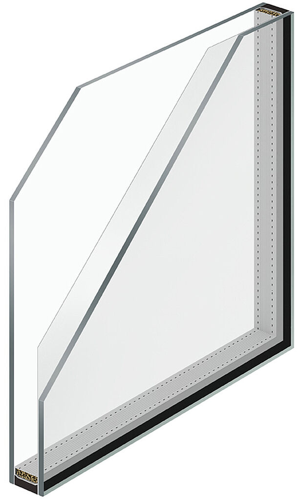 【【遮熱Low-E複層ガラス】】複層ガラスの内側に熱の伝わりを抑えるLow-E膜をコーティングして性能を向上。高い断熱性能と日射遮蔽性能を両立し、夏は涼しく、冬は暖房熱を外へ逃がしません。