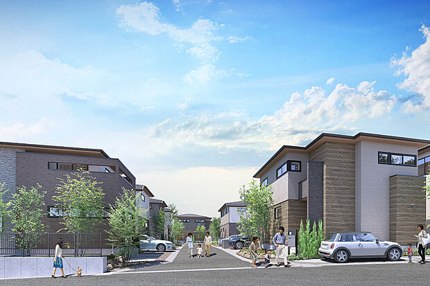 【風致地区ならではのゆとりある街区計画】風致地区とは、良好な自然的景観を形成している区域において、都市景観の保全を図るための都市計画です。