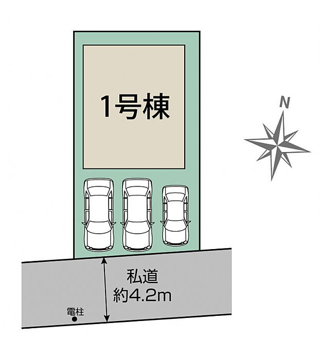 所沢市小手指元町3丁目1棟 区画図