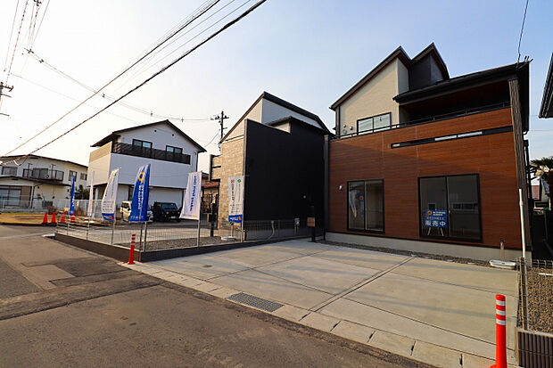 【全体外観】　車庫土間並列3台駐車可能♪長期優良住宅取得4LDK誕生♪