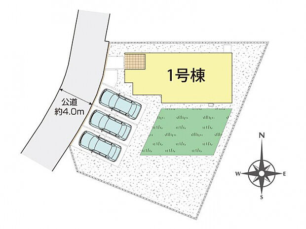 中央市西花輪1棟 区画図