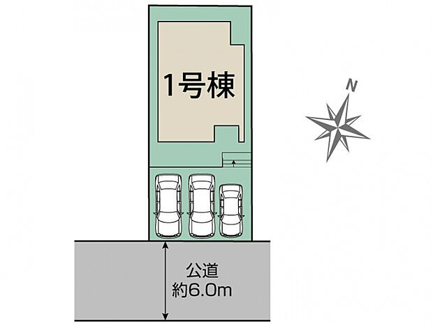 尾張旭市南新町中畑1棟 区画図