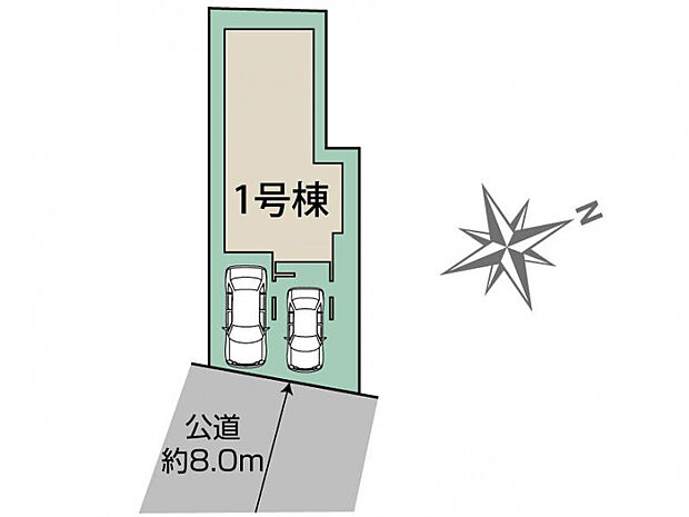 岡崎市蓑川町3丁目1棟 区画図