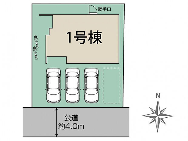 岩倉市西市町西市1棟 区画図