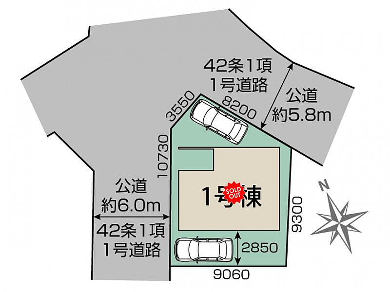 亀岡市篠町森上垣内1棟 区画図