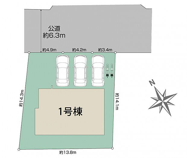 生駒市真弓4丁目1棟 区画図